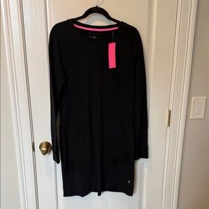 Lilly Pulitzer Black Dress with Pink Tag